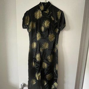 Vintage Authentic Japanese satin dress